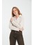 Kadın V Yaka Çizgili Sweatshirt - Rahat ve Şık Günlük Giyim Seçeneği 5