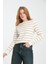 Kadın Çizgili Sweatshirt - Rahat ve Şık Tasarım 3