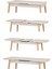 Avanos Ahşap Açılır Kapanır Mdf Traverten Mutfak MASASI - 70X120+30 cm 3
