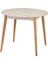 Avanos Yuvarlak Sabit Mdf Traverten Mutfak Masası - Q90 cm 3