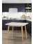 Avanos Sabit Mdf Traverten Kare Ahşap Mutfak Masası - 80X80 cm 1