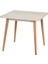 Avanos Sabit Mdf Traverten Kare Ahşap Mutfak Masası - 80X80 cm 3