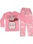Kız Çocuk Yumuşacık Pamuklu Ayıcık Desenli Pijama Takımı 1