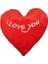 Peluş Kalp Yastık Love You Yazılı 36X36CM Sevgililer Günü 1