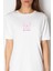 Yalnız Teddy Beyaz Kısa Kollu Penye T-Shirt Elbise 2