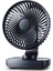 Taşınabilir Pil Fanı, Şarj Edilebilir Masa Fanı: 4 Hız, 90° Dönme, Uzun Çalışma Süresi, Taşınabilir USB Destekli Kişisel Fan (Siyah) 1