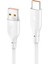 DC65 USB To Type-C 1m 3.0A Hızlı Şarj Kablo - Beyaz 1
