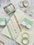 Kahverengi ve Yeşil Tonları Geometrik Desenli Retro 5’li Washi Bant Set/washi Tape/bullet Journal/strapbook/defter Süsleme 3