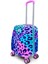Mor Desenli Kız Çocuk ve Kadın Mini Kabin Boy Tekerlekli Valiz 1