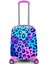Mor Desenli Kız Çocuk ve Kadın Mini Kabin Boy Tekerlekli Valiz 4