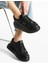 Osim Siyah Deri Bağcıklı Kadın Sneakers 1
