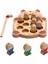 Montessori 3 Boyutlu Ahşap Balık Tutma Oyunu + Montessori Renkli Ahşap Bultak Saat 5