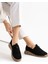 Orbit Siyah Süet Kadın Loafer 2