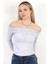 Kadın Kayık Yaka Uzun Kol Basic Bluz Karmelanj - MS0000505 7