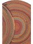 Milda 120 Multi Jüt Hasırlı El Örgüsü Çift Taraflı Kilim Renkli Yuvarlak Jüt Halı 3