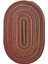 Milda 120 Multi Jüt Hasırlı El Örgüsü Çift Taraflı Kilim Renkli Oval Jüt Halı 1