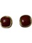 Bordo Incili Küpe 3