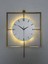 Işıklı Metal Duvar Saati - 46-60 Cm, Ahşap Saatli Tasarım 2