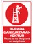 "burada Cankurtaran Yoktur 25X35 cm Dekota Levha" 1