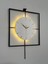 Işıklı Metal Duvar Saati - 46-60 Cm, Ahşap Saatli Tasarım 1