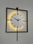 Işıklı Metal Duvar Saati - 46-60 Cm, Ahşap Saatli Tasarım 1