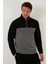 Regular Fit Fermuarlı Dik Yaka Kışlık Şardonlu Polar Erkek Polar 5906016 3