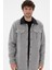 Erkek Gri Melanj Hırka (Örme) 50290593-VR086 3