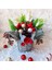 Kokinalı Yılbaşı Noel Ahşap Saksı Içerisinde Arajman 1