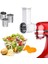 Dilimleyici Parçalayıcı Ek Parçaları, Kitchenaid Stand Mikseri Için Taze Hazırlık Sebze Dilimleyici, Temizleme Fırçalı Salata Yapıcı (Yurt Dışından) 1