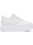 Kadın Beyaz Bağcıklı Kalın Tabanlı Deri Sneaker 25SFD370718 1