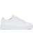 Kadın Beyaz Bağcıklı Deri Sneaker 25SFD370018 1