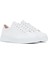 Kadın Beyaz Bağcıklı Deri Sneaker 25SFD370018 3