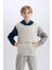 Erkek Çocuk Kapüşonlu Cep Baskılı Sweatshirt B4426A8NS 1