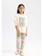 Kız Çocuk Looney Tunes Pijama Takımı Uzun Kollu Üst Beli Lastikli Uzun Alt D6321A8NS 2