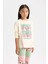 Kız Çocuk Looney Tunes Pijama Takımı Uzun Kollu Üst Beli Lastikli Uzun Alt D6321A8NS 3