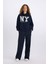 Loose Fit Kapüşonlu Baskılı Kalın Kumaş Sweatshirt E3332AXNS 2