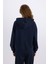 Loose Fit Kapüşonlu Baskılı Kalın Kumaş Sweatshirt E3332AXNS 5