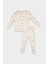 Kız Bebek Pijama Takımı Çiçekli Uzun Kollu Fitilli Kaşkorse Üst Beli Lastikli Uzun Alt D6803A5NS 1