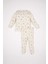 Kız Bebek Pijama Takımı Çiçekli Uzun Kollu Fitilli Kaşkorse Üst Beli Lastikli Uzun Alt D6803A5NS 5