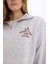 Coool Oversize Geniş Kalıp Fermuarlı Dik Yaka Baskılı Kalın Sweatshirt E9281AX25SP 5