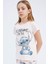 Kız Çocuk Disney Lilo & Stitch Pijama Takımı Bisiklet Yaka Kısa Kollu Üst Uzun Alt E2224A825SM 3