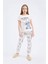 Kız Çocuk Disney Lilo & Stitch Pijama Takımı Bisiklet Yaka Kısa Kollu Üst Uzun Alt E2224A825SM 1