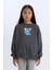 Kız Çocuk Relax Fit Bisiklet Yaka Baskılı Sweatshirt D6495A8NS 4