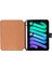 Apple iPad Mini (A17 Pro) Uyumlu 8.3 Inç Deri Kılıf Parlak Siyah 5