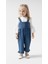 Palazzo Baby Girl Child Jeans Overalls Jumpsuit Luxury 100% Cotton Lycra Rib Balloon Blouse Denim Jeans Set 1