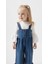 Palazzo Baby Girl Child Jeans Overalls Jumpsuit Luxury 100% Cotton Lycra Rib Balloon Blouse Denim Jeans Set 3