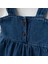 Palazzo Baby Girl Child Jeans Overalls Jumpsuit Luxury 100% Cotton Lycra Rib Balloon Blouse Denim Jeans Set 4