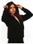 Original Siyah Fermuarlı Hoodie 3