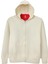 Original Krem Fermuarlı Hoodie 4