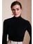 Streç Büzgü Detaylı Slim Fit Dik Yaka Bluz Bayan Bluz 669925 1